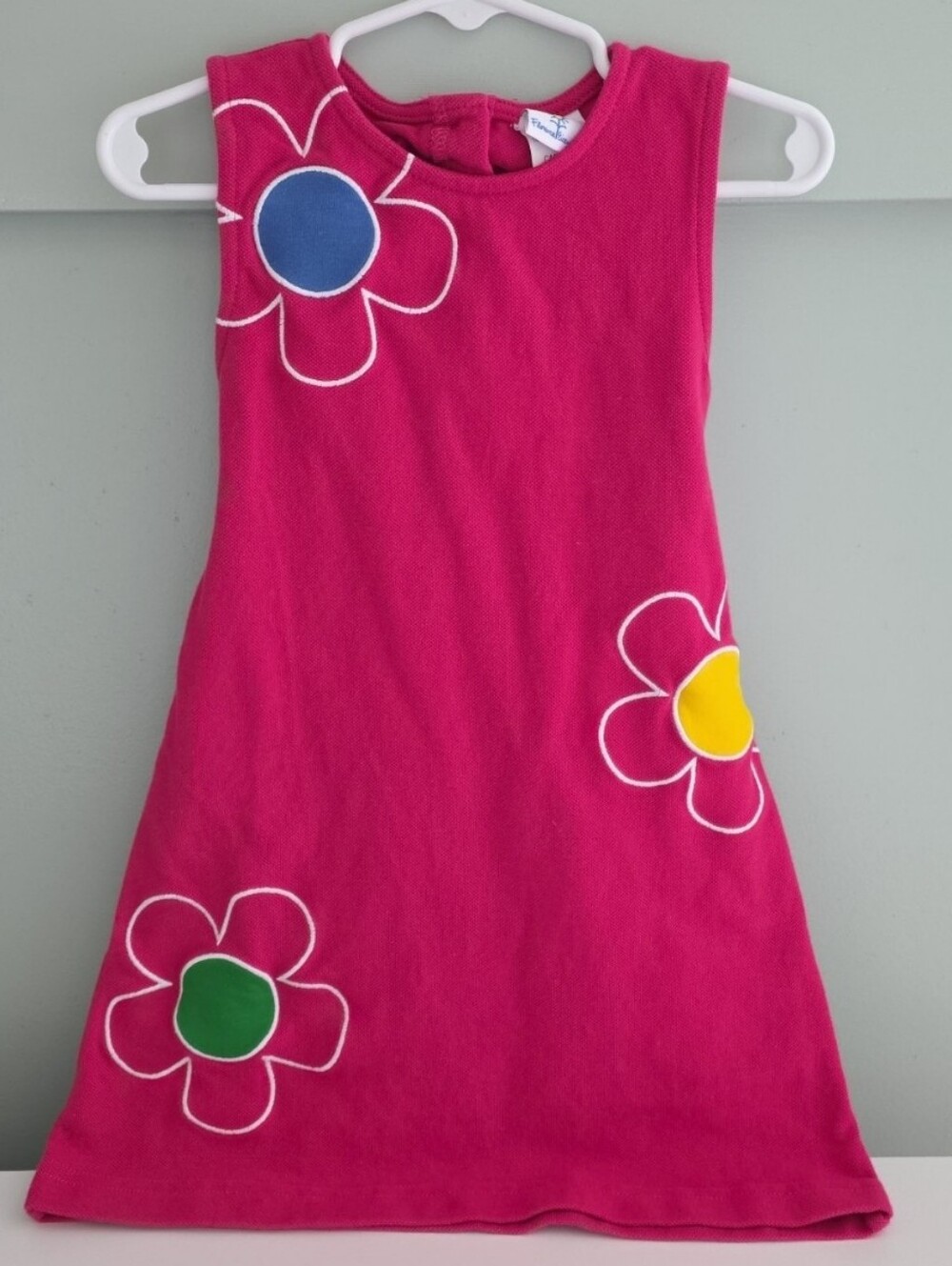 Florence Eiseman 4t European Pink Floral Appliqué Dress
